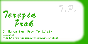 terezia prok business card